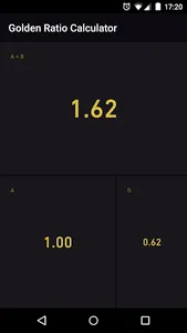 Golden Ratio Calculator screenshot 2