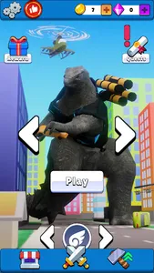 Idle Kaiju 3D: City Defense screenshot 2