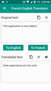 French English Translator screenshot 1