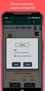 Cement Concrete Calculator ft screenshot 15