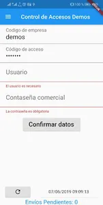 Control Entradas Movil screenshot 2