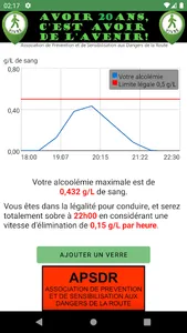 Kavevoubu, calcul d'alcoolémie screenshot 2