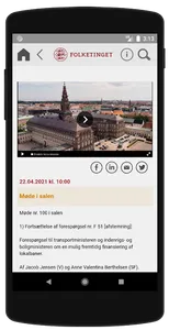 Tv fra Folketinget screenshot 2