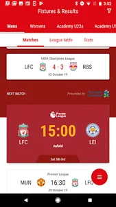 The Official Liverpool FC App screenshot 3