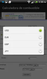 Calculadora de combustible screenshot 10