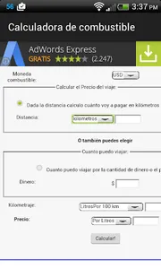 Calculadora de combustible screenshot 9
