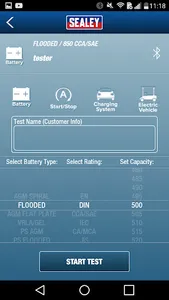 SEALEY Wireless Battery Tester screenshot 2