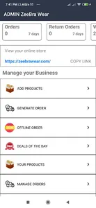 Admin ZeeBra Wear screenshot 2