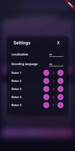 Rotor encryption machine like  screenshot 4