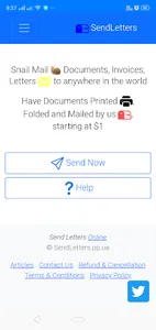 SendLetter: Send Letter Online screenshot 0