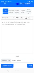 SendLetter: Send Letter Online screenshot 2