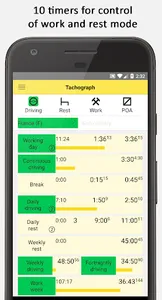 Tachograph - mobile assistant screenshot 0
