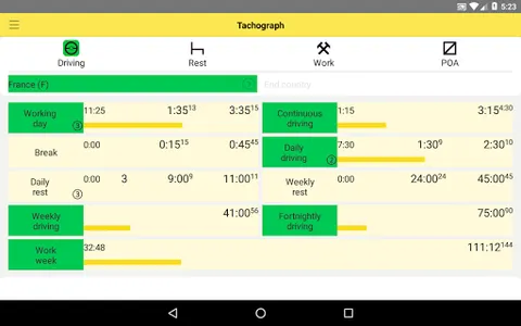 Tachograph - mobile assistant screenshot 3