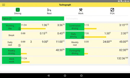 Tachograph - mobile assistant screenshot 4