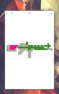 Pixel art - draw fantasy guns screenshot 13