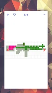 Pixel art - draw fantasy guns screenshot 7