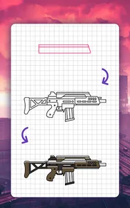 How to draw game weapons screenshot 13