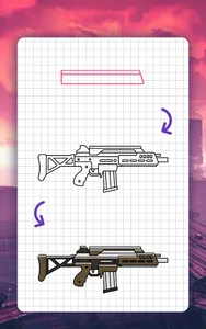 How to draw game weapons screenshot 19