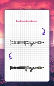 How to draw game weapons screenshot 20