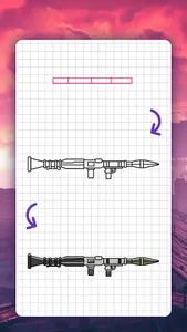 How to draw game weapons screenshot 6