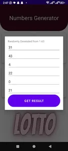 Quick Lotto screenshot 2