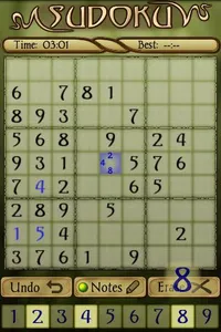 Sudoku screenshot 0