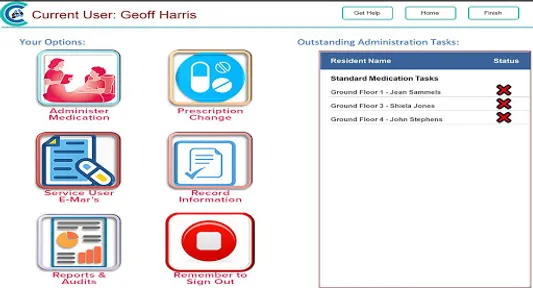 Care Control eMAR screenshot 2
