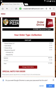Caspian Pizza Heywood screenshot 5