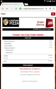 Caspian Pizza Heywood screenshot 7