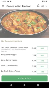 Flames Indian Tandoori screenshot 1