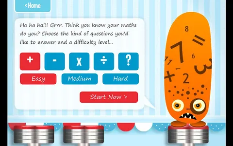 Squeebles Maths Bingo screenshot 1