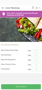Lows Takeaway screenshot 1