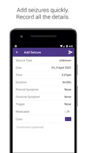 Simple Seizure Diary screenshot 5