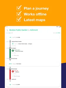 Boston T Map & Routing screenshot 14