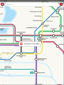 Hamburg Metro U & S Bahn Route screenshot 17