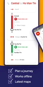 Hong Kong Metro Map & Routing screenshot 2