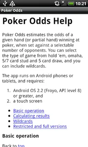 Poker Odds screenshot 3