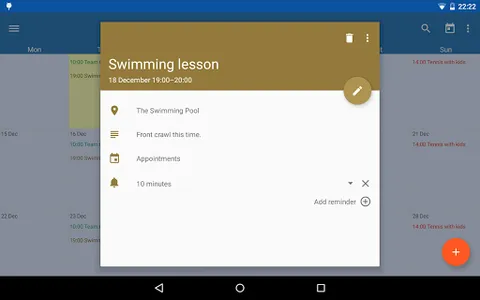 Touch Calendar F screenshot 8