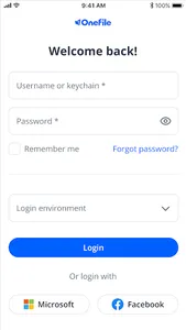 OneFile Eportfolio screenshot 1