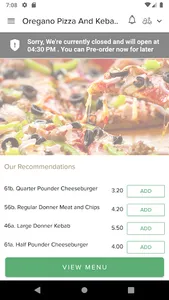 Oregano Pizza And Kebab screenshot 1
