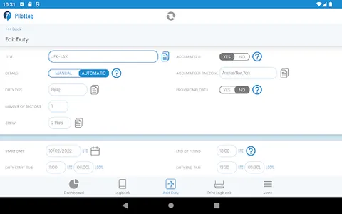 PilotLog screenshot 11