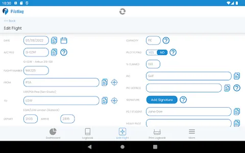 PilotLog screenshot 8
