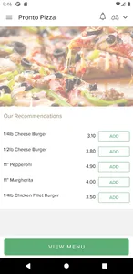 Pronto Pizza screenshot 1