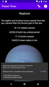 Planet Timer screenshot 2
