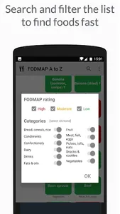 Low FODMAP diet A to Z screenshot 1