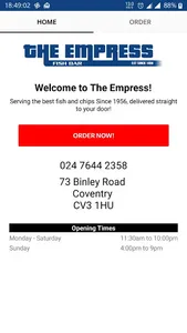 Empress Fish Bar screenshot 0