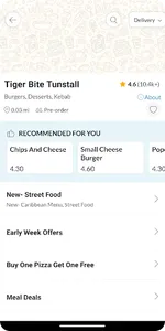 TIGER BITE FAST FOOD screenshot 2