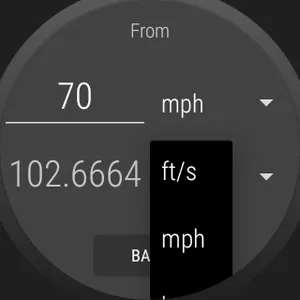 Unit Converter for Wear OS screenshot 1