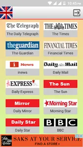 UK Newspapers screenshot 1