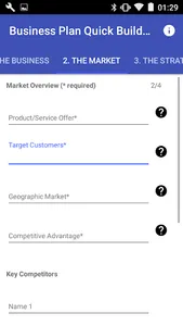 Business Plan Quick Builder screenshot 2